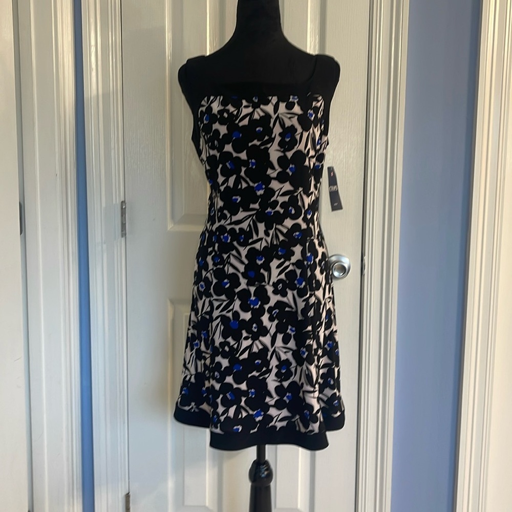 NWT Chaps by Ralph Lauren floral dress - Sz L